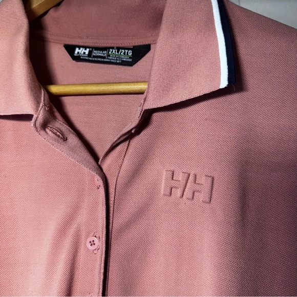 Helly Hansen Peach Women's Polo Shirt Size 2XL Collared - Picture 6 of 12